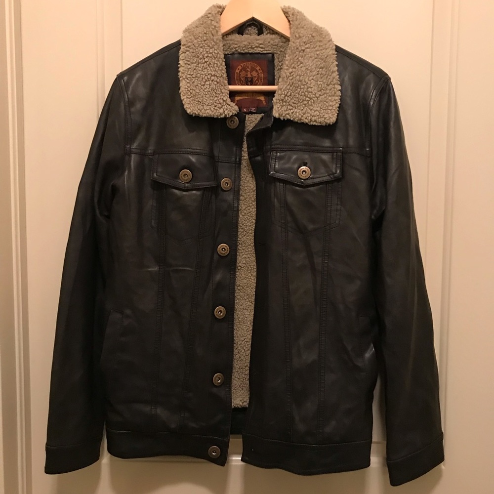 Faux leather jacket